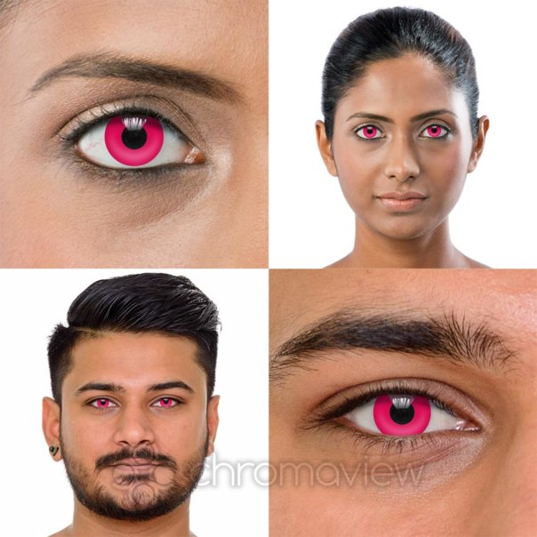 Lenti Rosa Uv I Glow 30 Giorni | Chromaview in Blocco IT