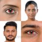 Demon Cat’s Eye Red Colored Contact Lenses, Daily | Chromaview US